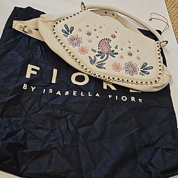 NWOT Isabella fiore leather embroidered bag - Picture 9 of 9